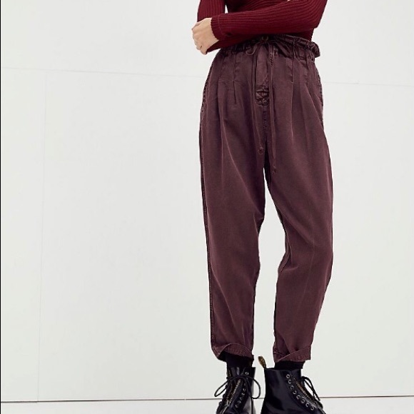 Free People Other - Free People Margate pleated trouser paperbag waist